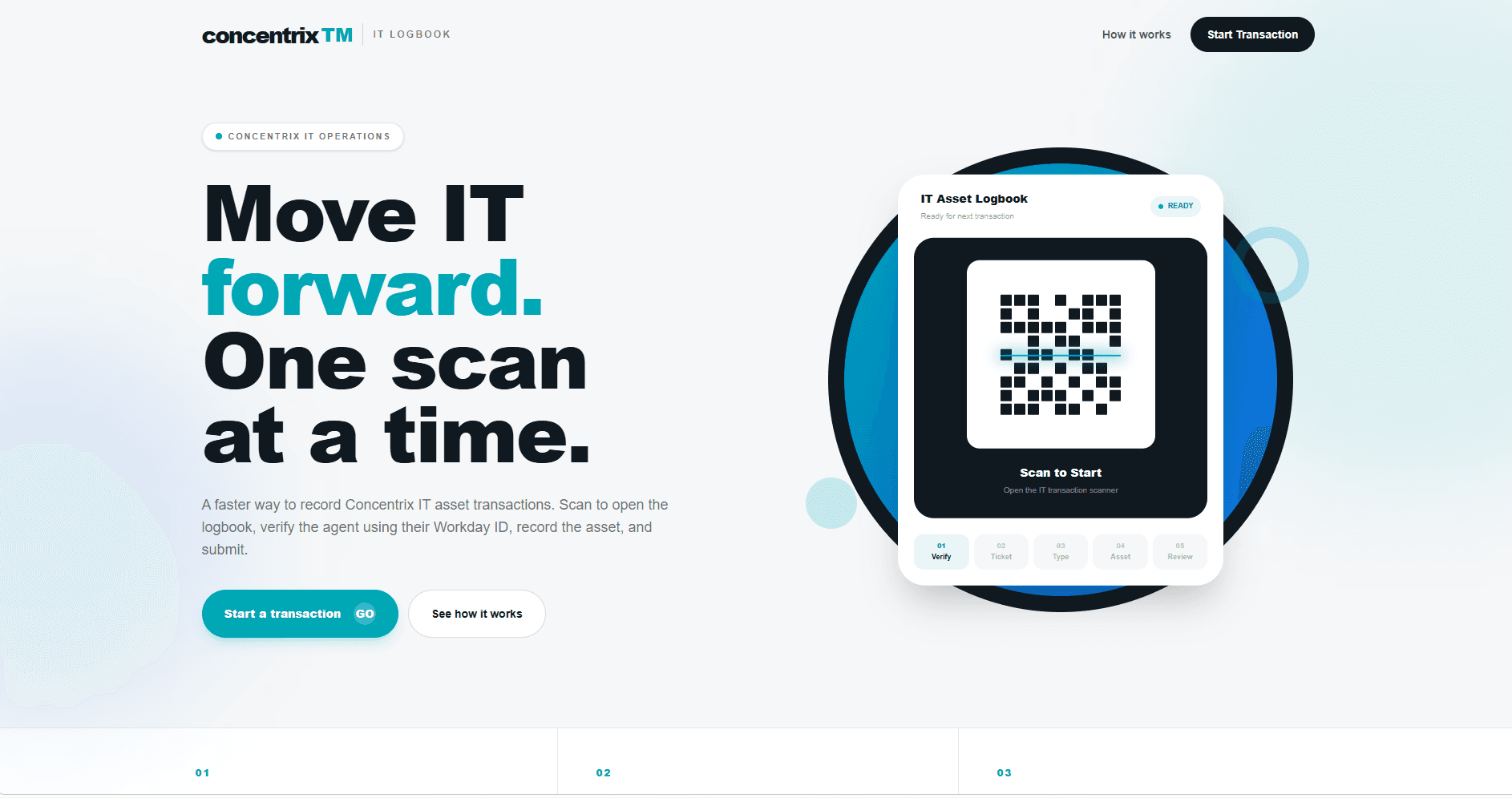 Concentrix IT Logbook project preview